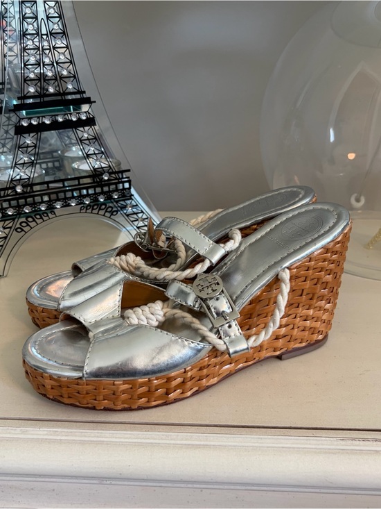 Tory Burch Shoes - Tory Burch Rattan Wicker Rope Wedge Sandals